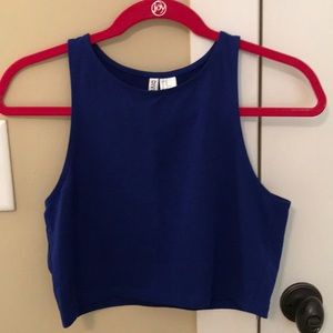 Blue Crop Top